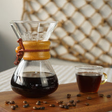 Load image into Gallery viewer, Chemex Style 400ML Glass Pour Over Coffee Brewing
