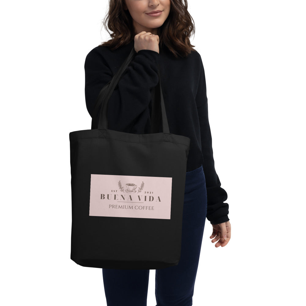 BV Coffee Eco Pink Logo Tote